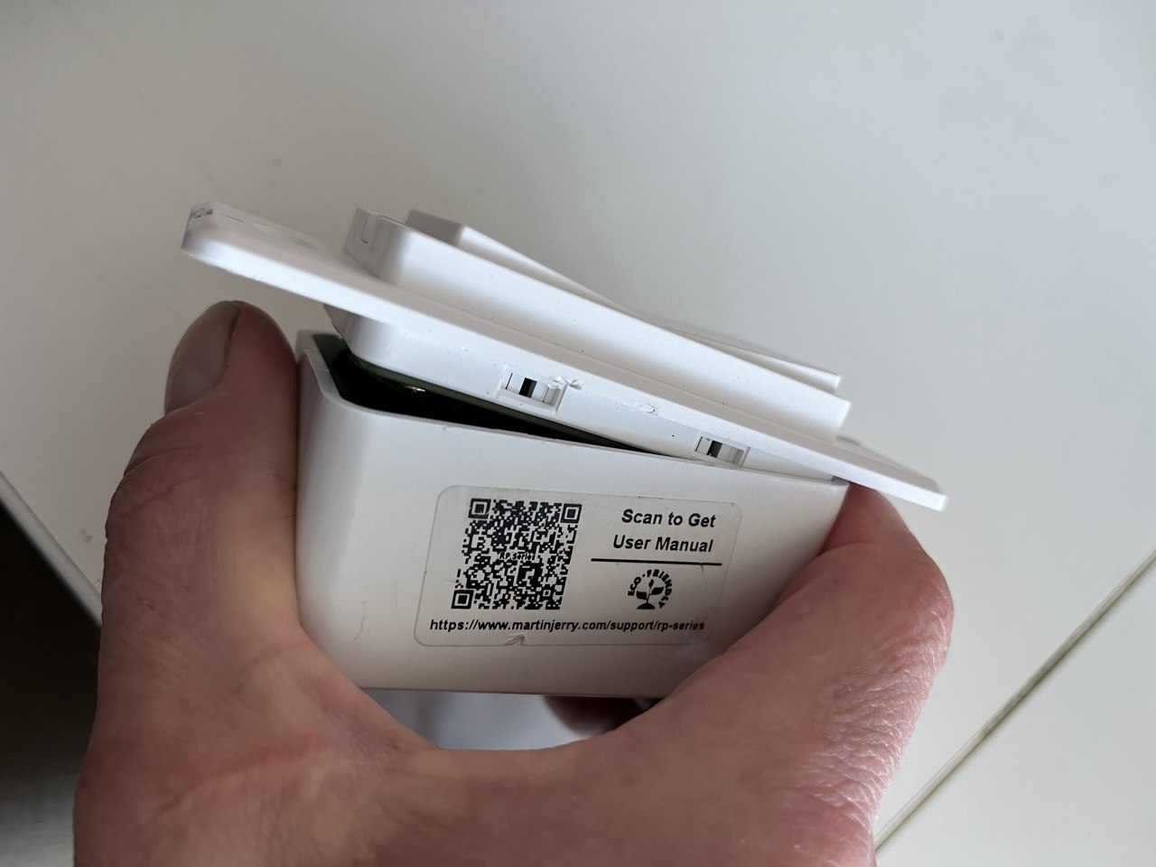 Opened case